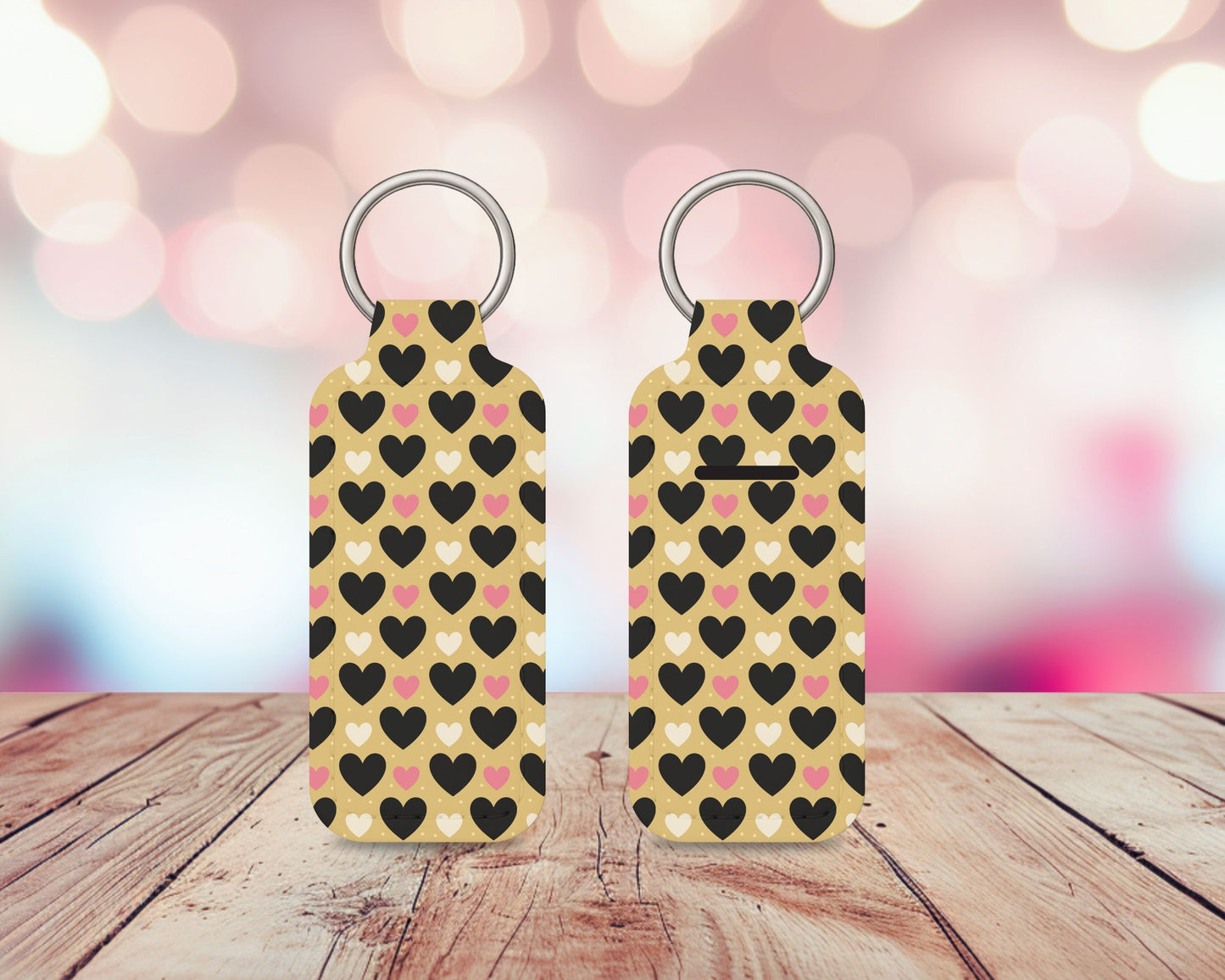 Yellow& Black Hearts