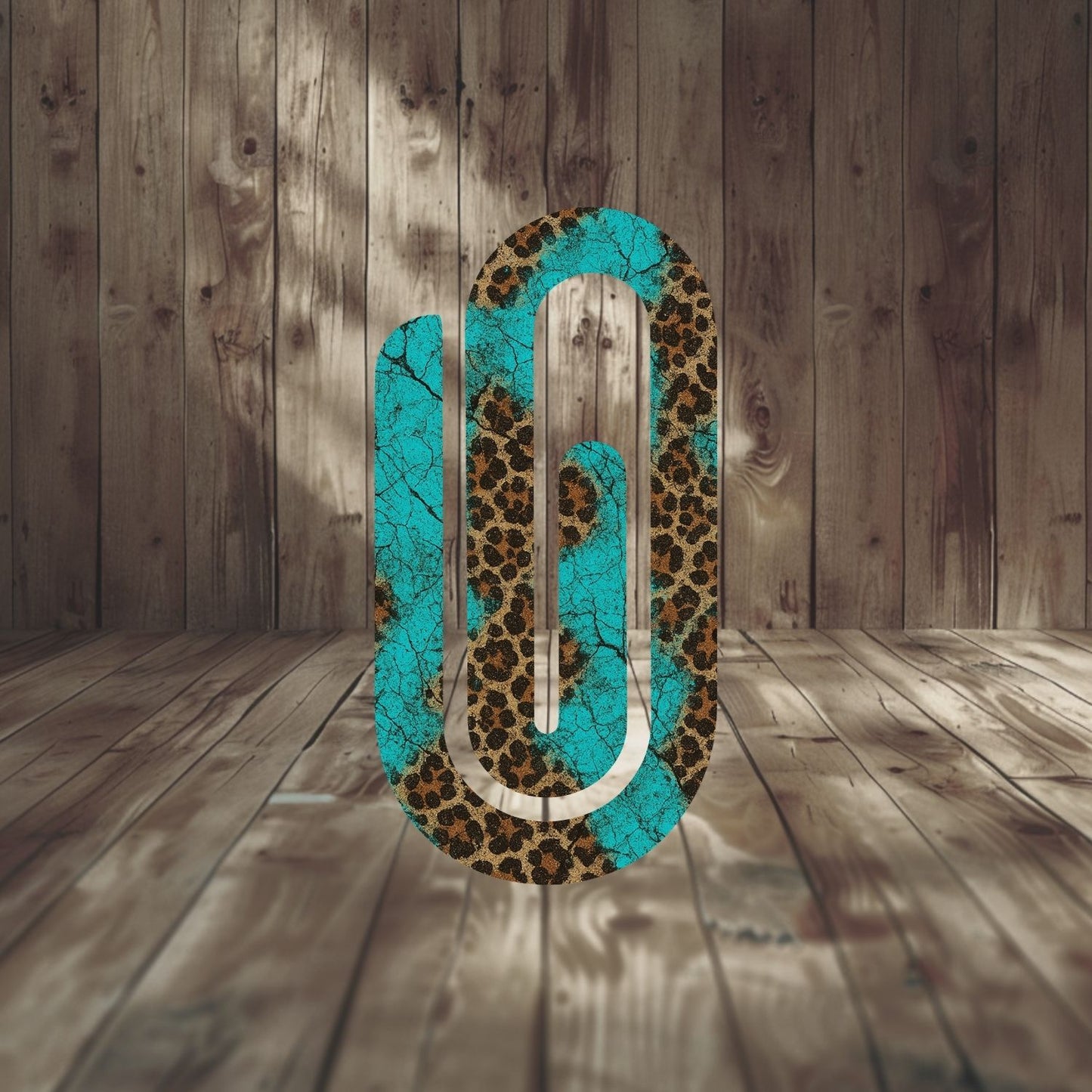 Teal & Leopard Print