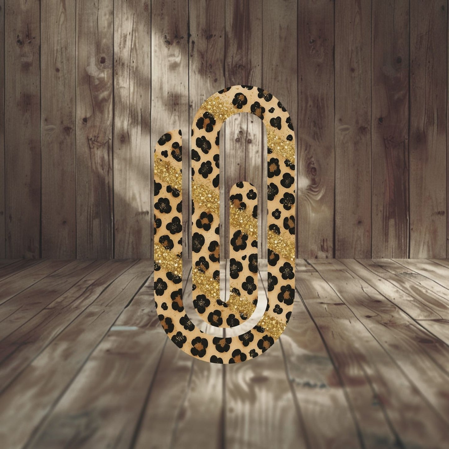 Leopard Print_Gold Glitter
